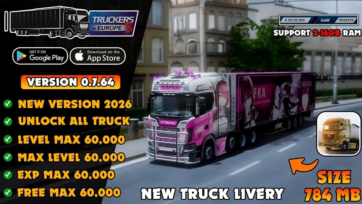 Truckers of Europe 3 Mod v0.7.64 Cover