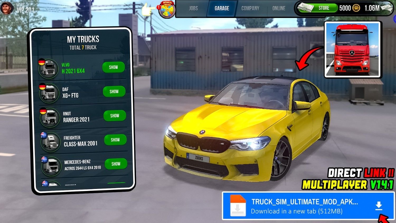 Truck Simulator Ultimate MOD v1.4.1 Cover